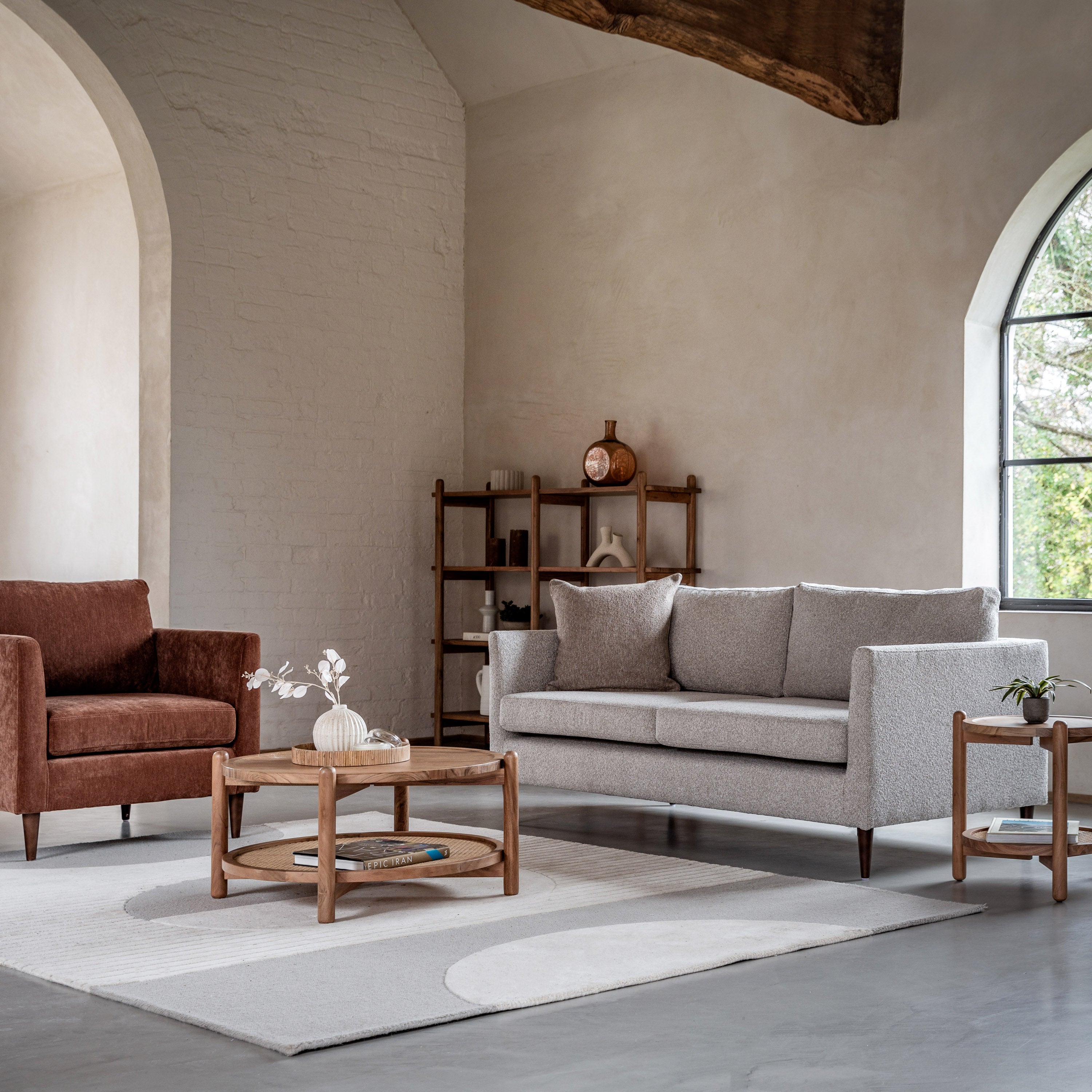 Coleman Natural Taupe Sofa | 3 Seater